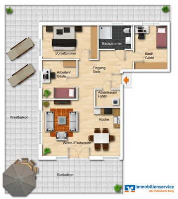 Grundriss Wohnung Nr. 9