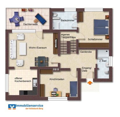 Alternativer Grundriss der Wohnung