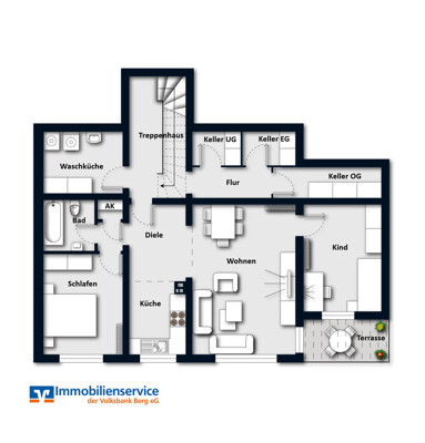 Haus 3 - Wohnung UG