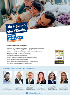 Ihre Baufinanzierungsberater in Schorndorf