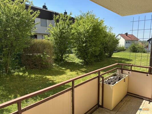 Blick vom Balkon