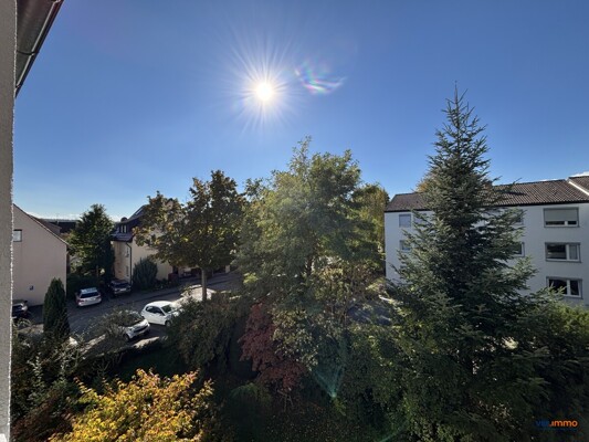 Blick vom Balkon