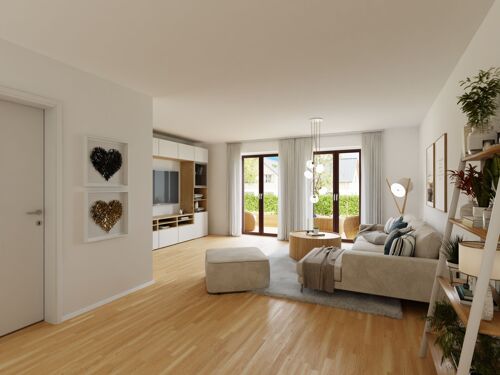 Unverbindliche Visualisierung des Wohnbereichs