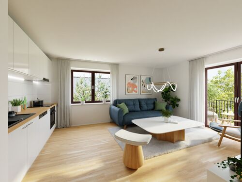 Unverbindliche Visualisierung des Wohnbereichs