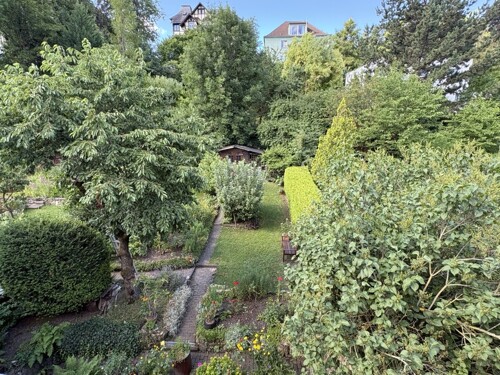 Blick vom Balkon