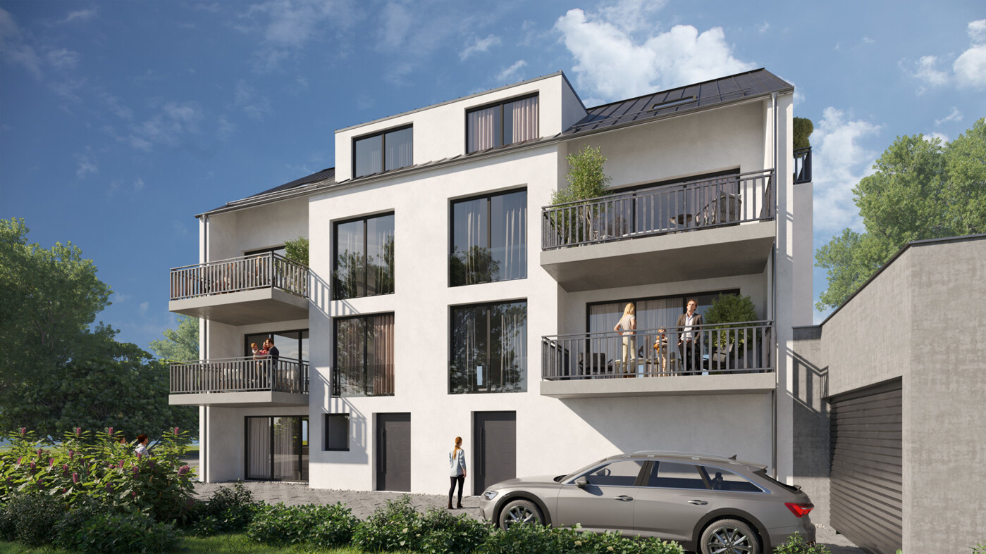 Außenansicht Mehrfamilienhaus