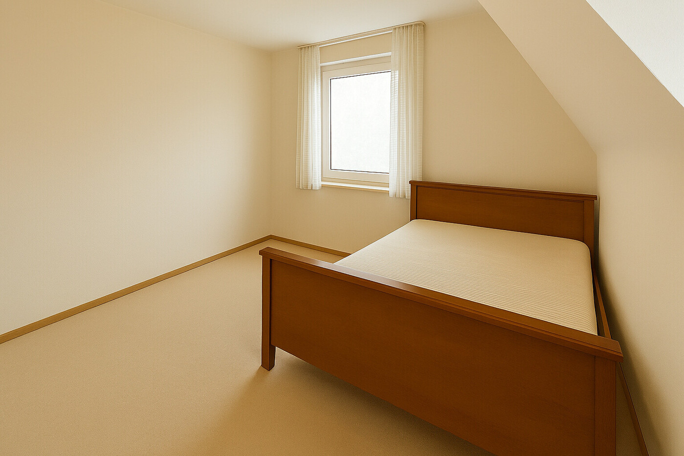 Schlafzimmer Wohnbeispiel (KI-generierte Einrichtung)