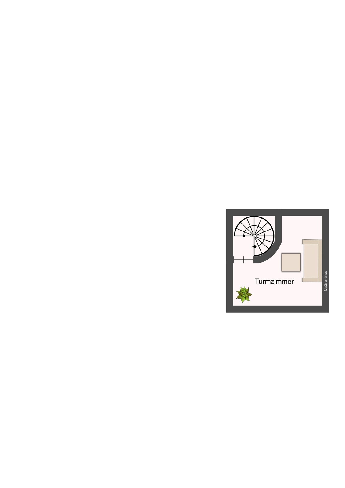 Turmzimmer/Schlafzimmer