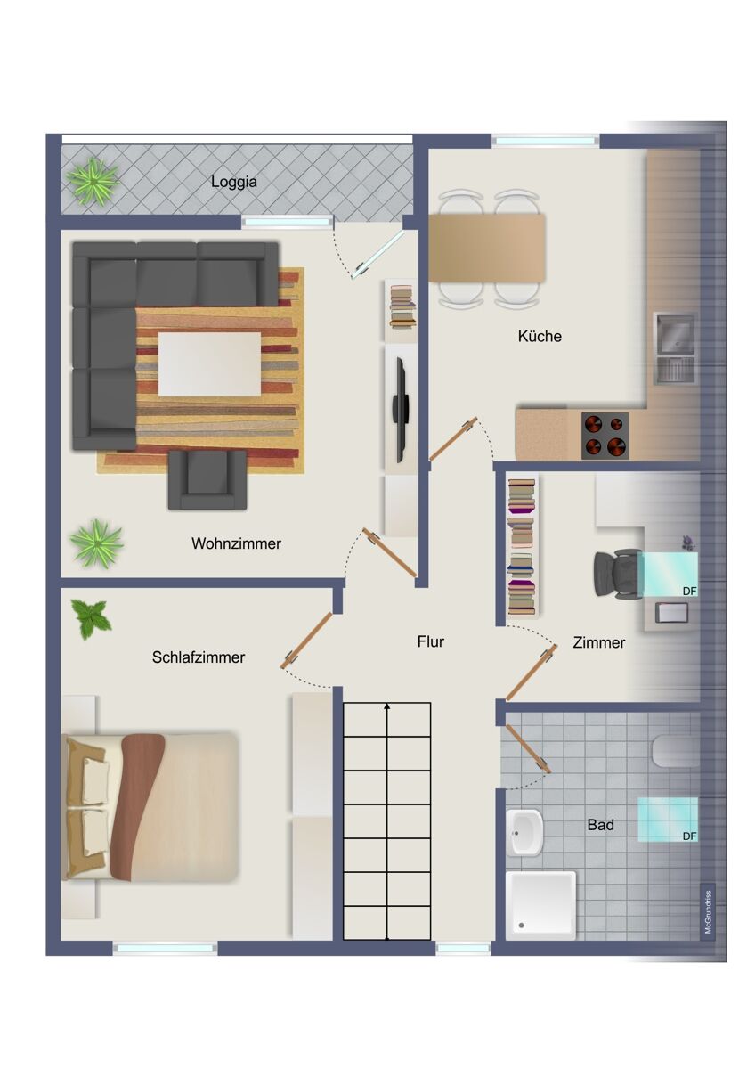 Obergeschoss (Wohnung 2)