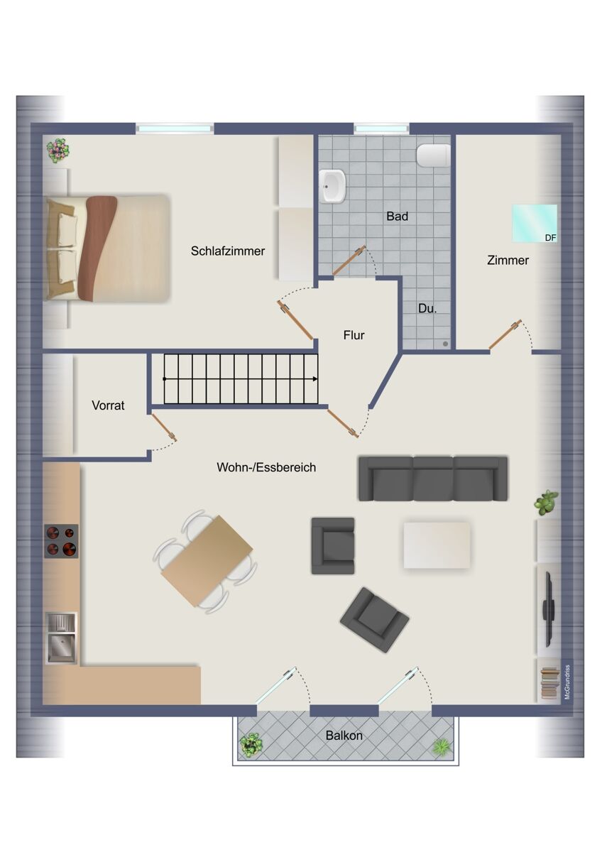 Obergeschoss (Wohnung 4)
