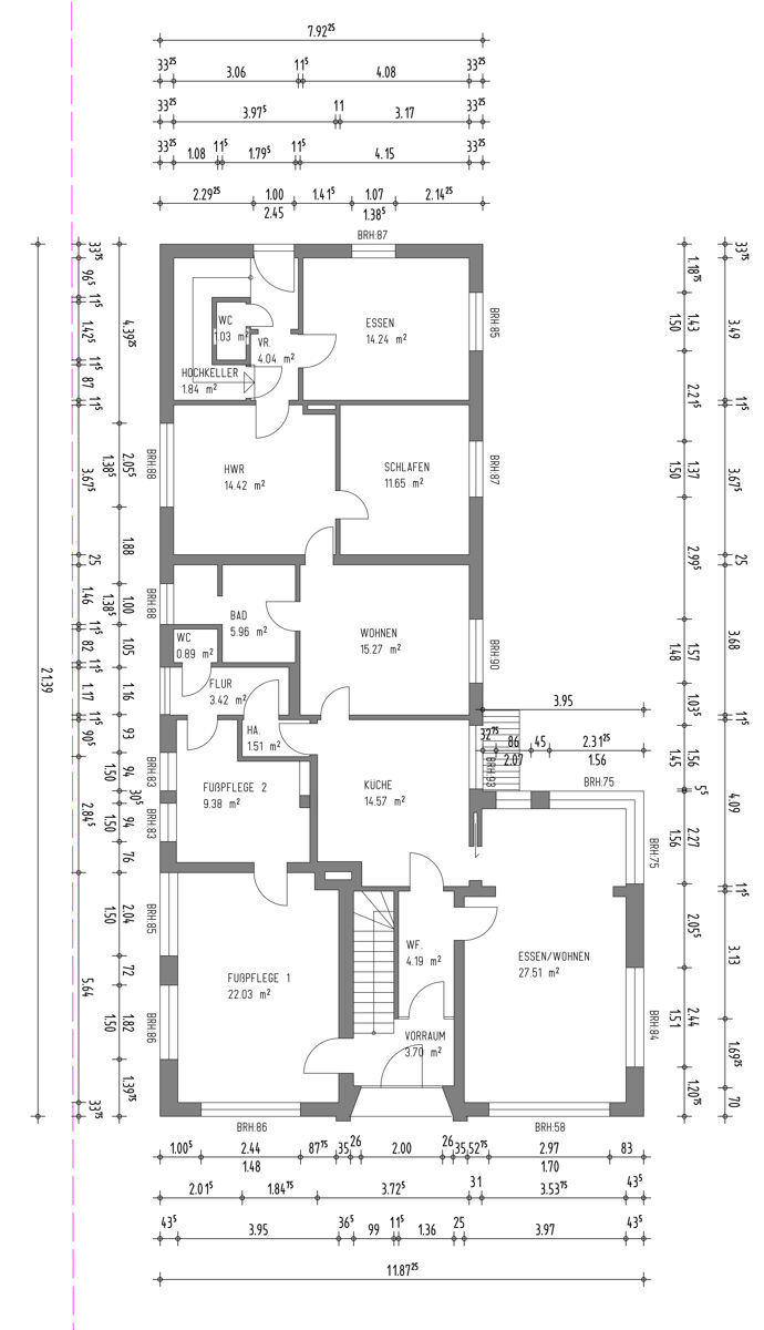 Erdgeschoss - Haus Nr. 173 (Mehrparteienhaus)