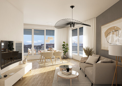 Unverbindliche Visualisierung Wohnzimmer