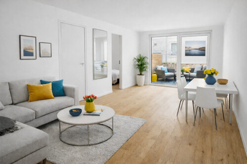 Wohnung 4 Wohnzimmer Einrichtungsbeispiel