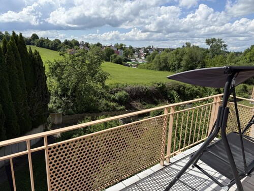 Balkon mit toller Aussicht (vom Wohnzimmer)