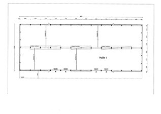 Grundrissplan Halle 1