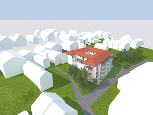 Attraktives Baugrundstück mit hoher Baudichte -
für bis zu 33 Wohnungen mit Tiefgarage