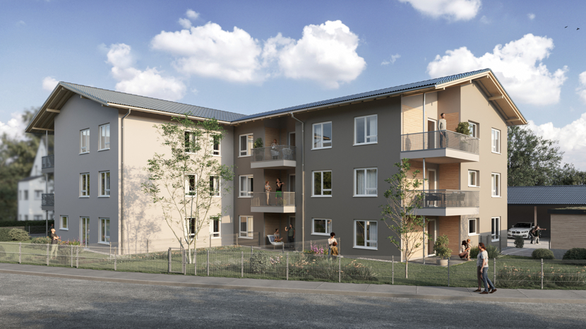 Stilvolles Wohnen mit Nachhaltigkeitskonzept - KfW-Effizienzhaus 40; 3-Zimmer mit Balkon - provisionsfrei