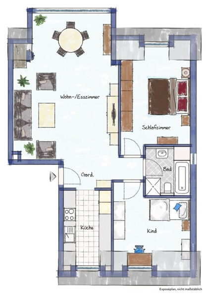 Wohnungsgrundriss