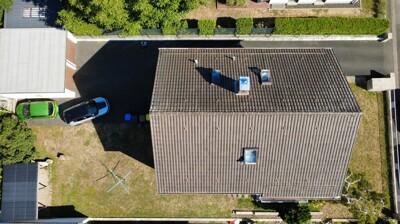 Vogelperspektive des Grundstücks