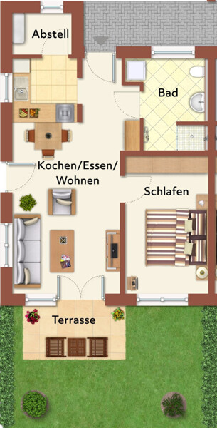Grundriss WE 1