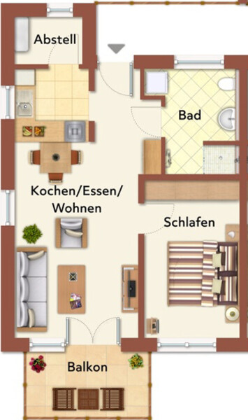 Grundriss WE 7