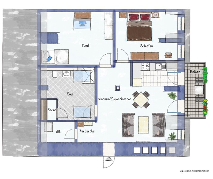 Wohnungsgrundriss