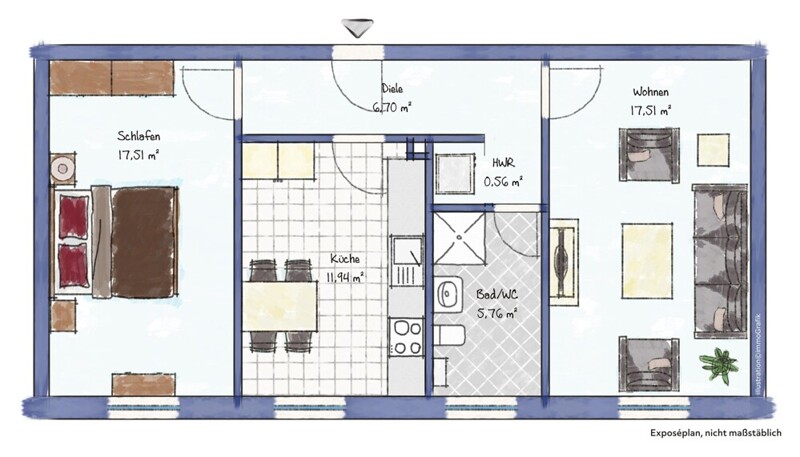 Wohnungsgrundriss