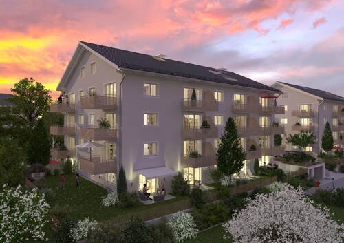 Außenansicht Visualisierung Abendstimmung