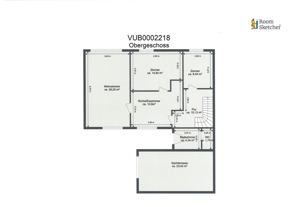 Grundriss Obergeschoss