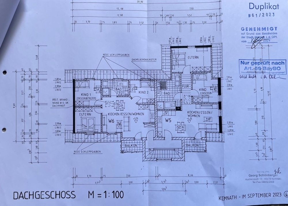 Planung nach Sanierung Grundriss DG