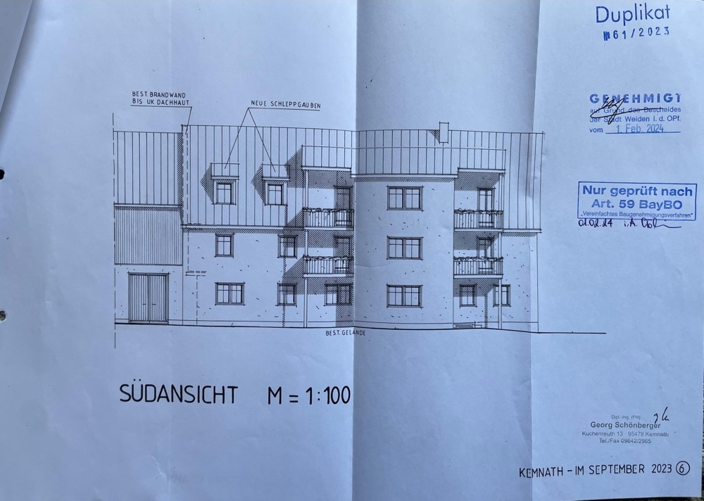 Planung nach Sanierung Ansicht