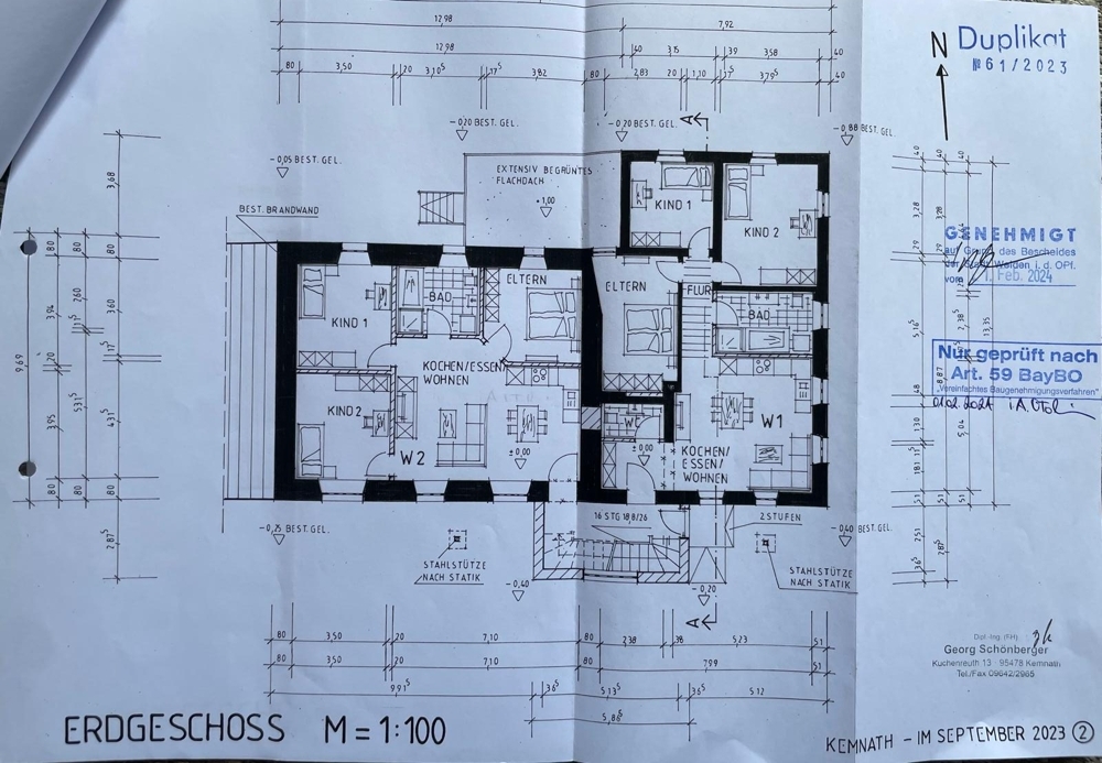 Planung nach Sanierung Grundriss EG