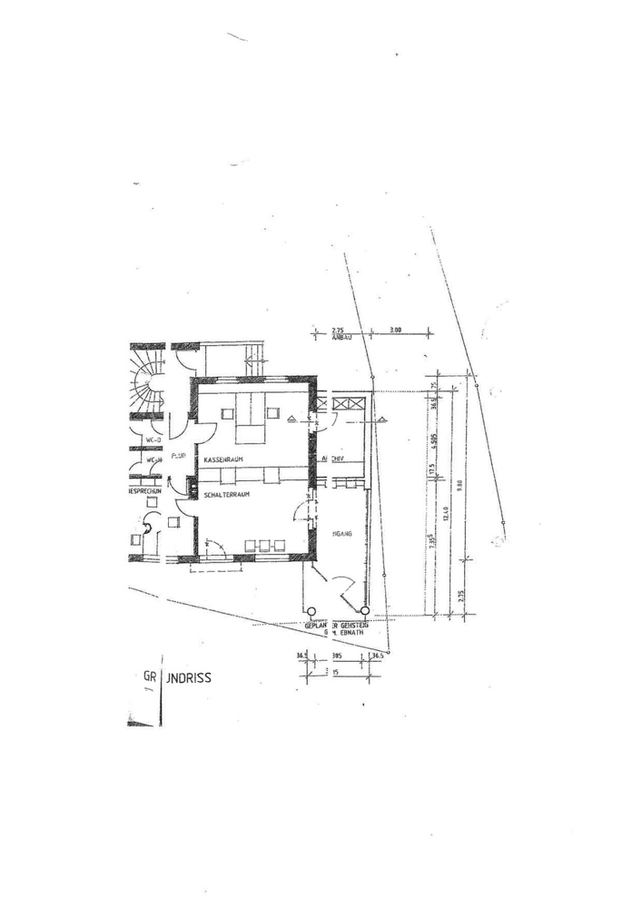 Grundriss EG mit Anbau