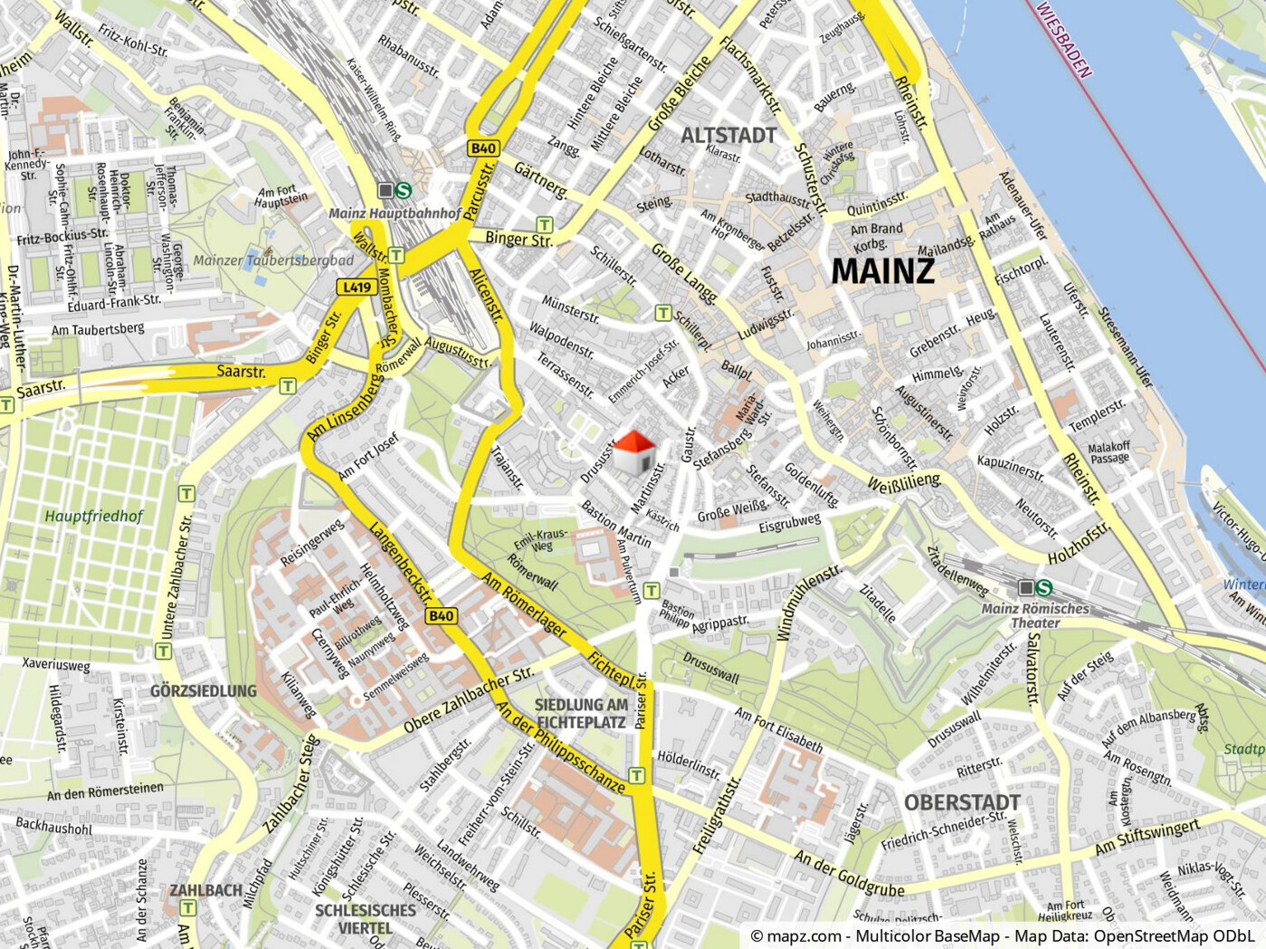 Geolyzer Kartenausschnitt