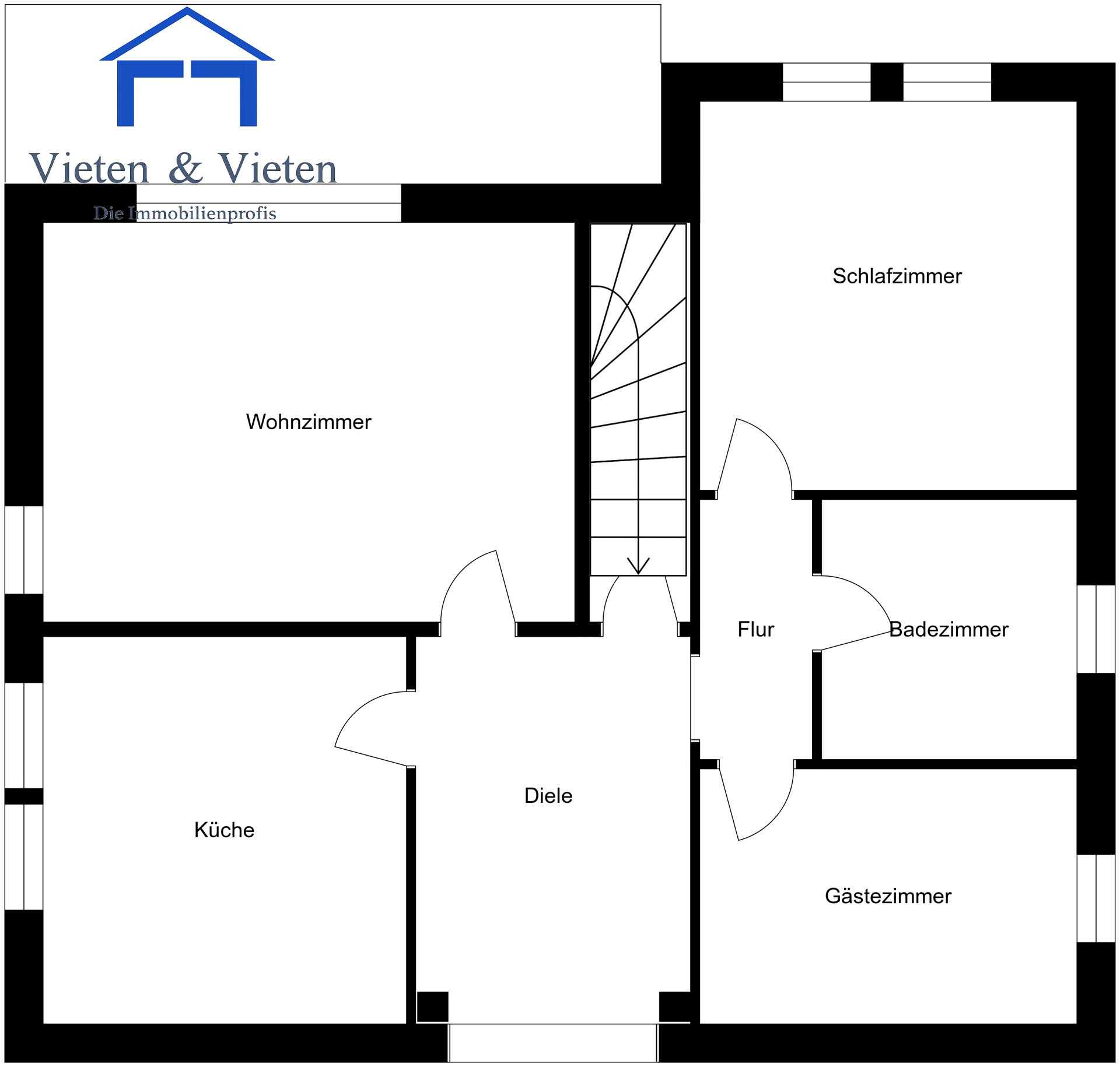 Grundriss Luisenstr. 16a, Heinsberg-Karken - 2D - 1. Etage - Image