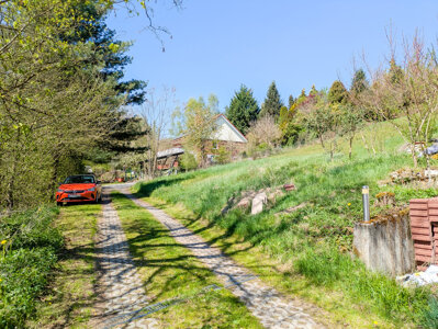 Blick unten Zufahrt