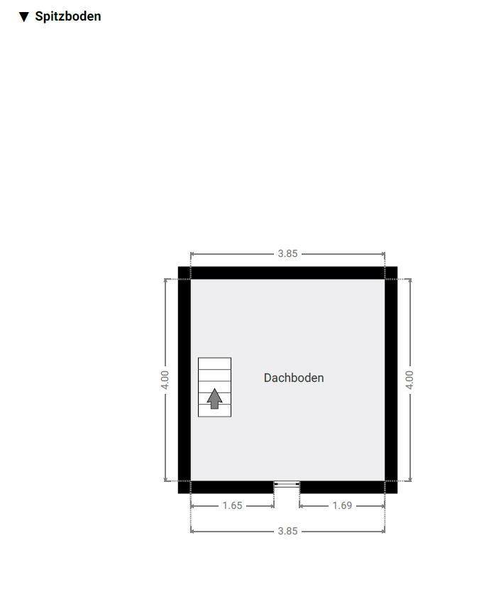 Grundriss Spitzboden