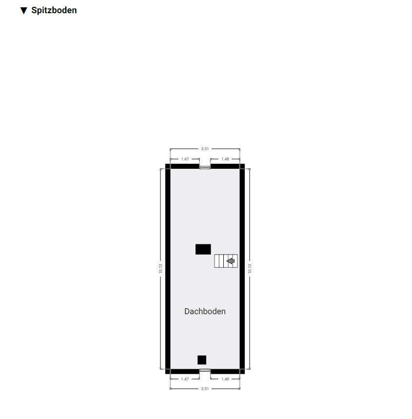 Grundriss Spitzboden