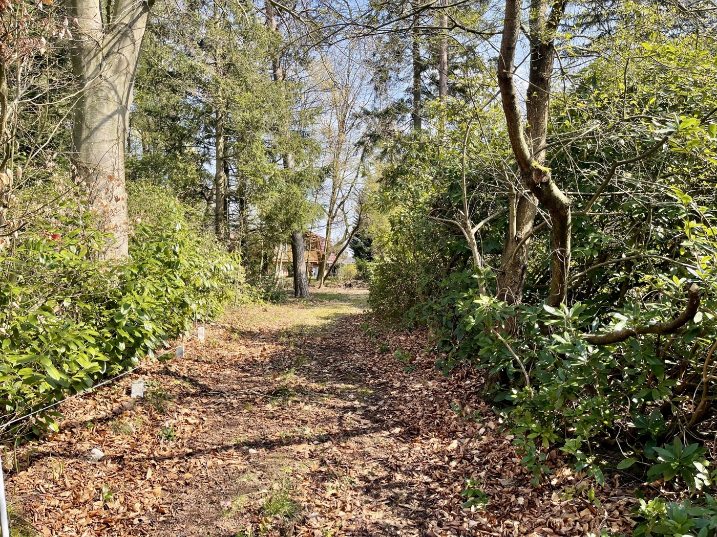 Ab hier beginnt das Grundstück
