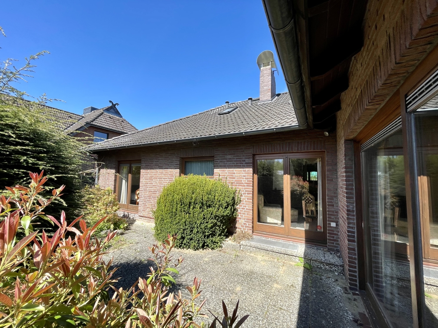 Geschützter Terrassenbereich