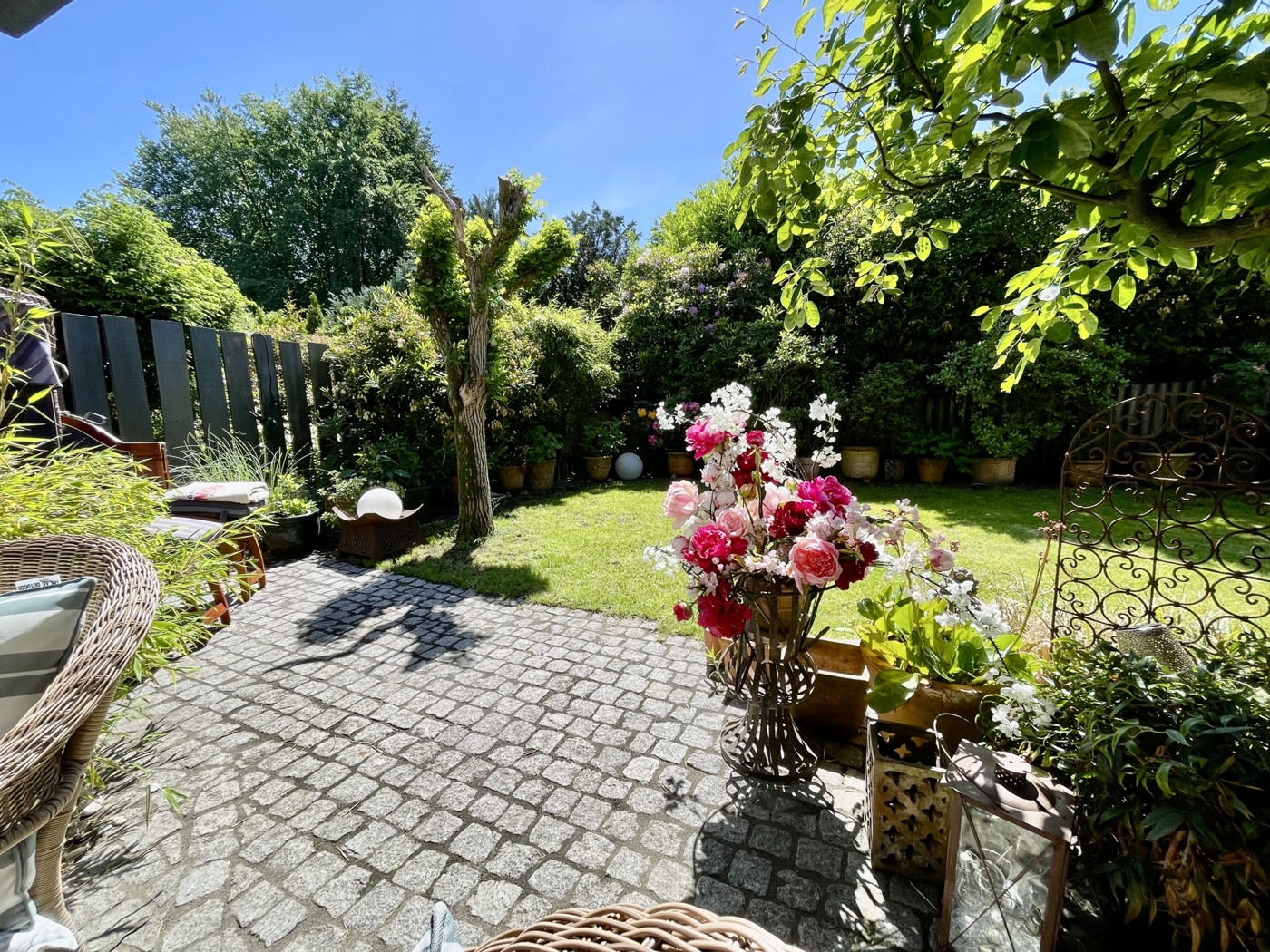 Nicht einsehbarer Gartenbereich
