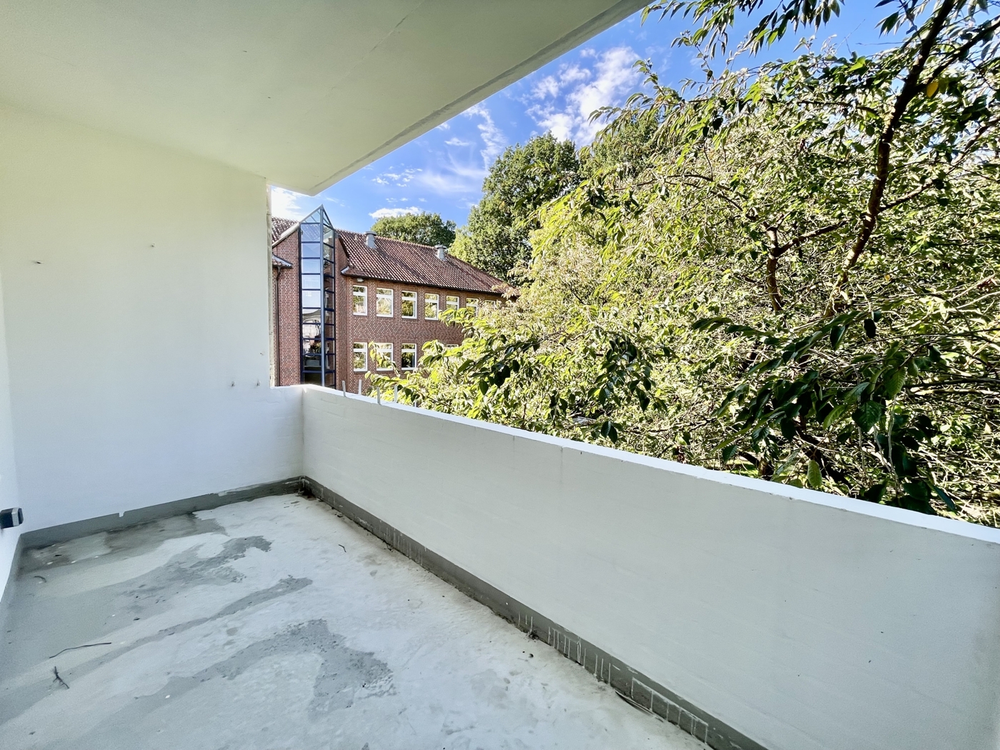 Geschützter Balkon