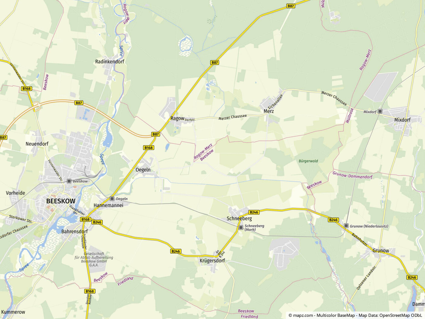 Kartenausschnitt