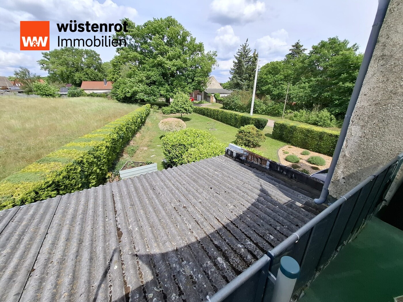 Blick vom Balkon im DG
