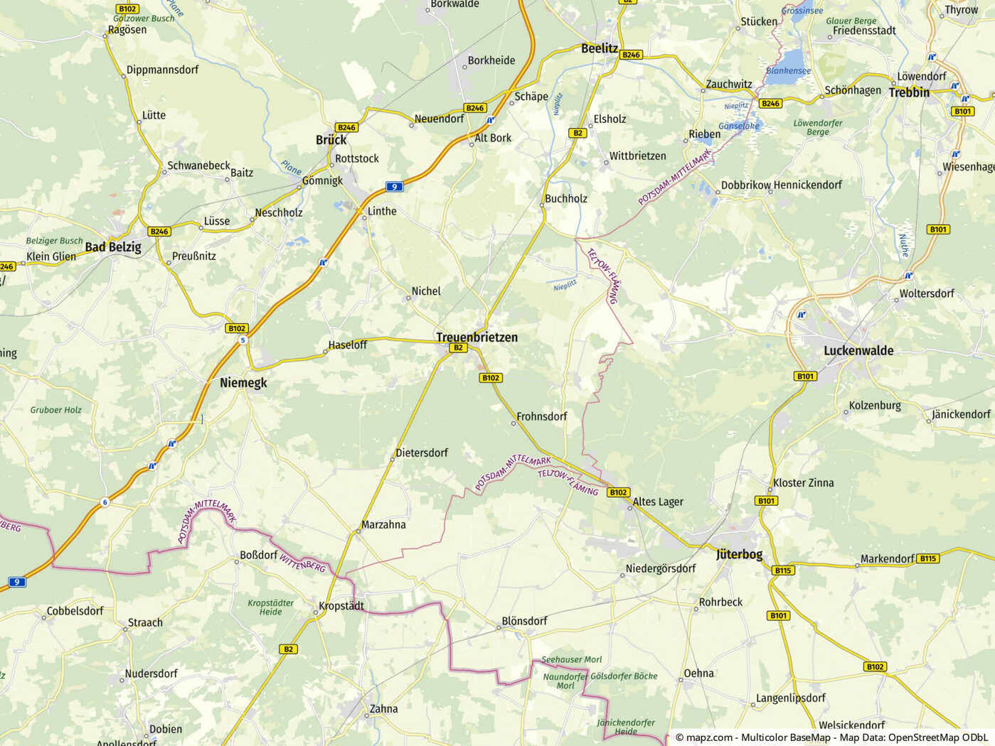 Kartenausschnitt
