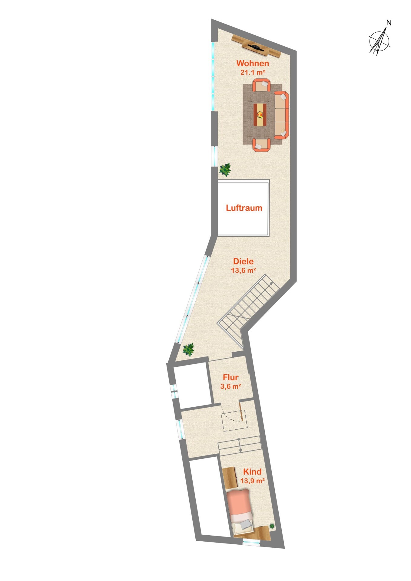 Grundriss Obergeschoss