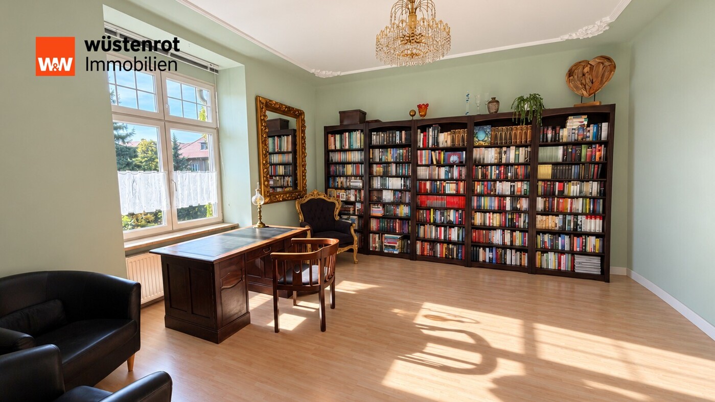 Stilvolle Bibliothek