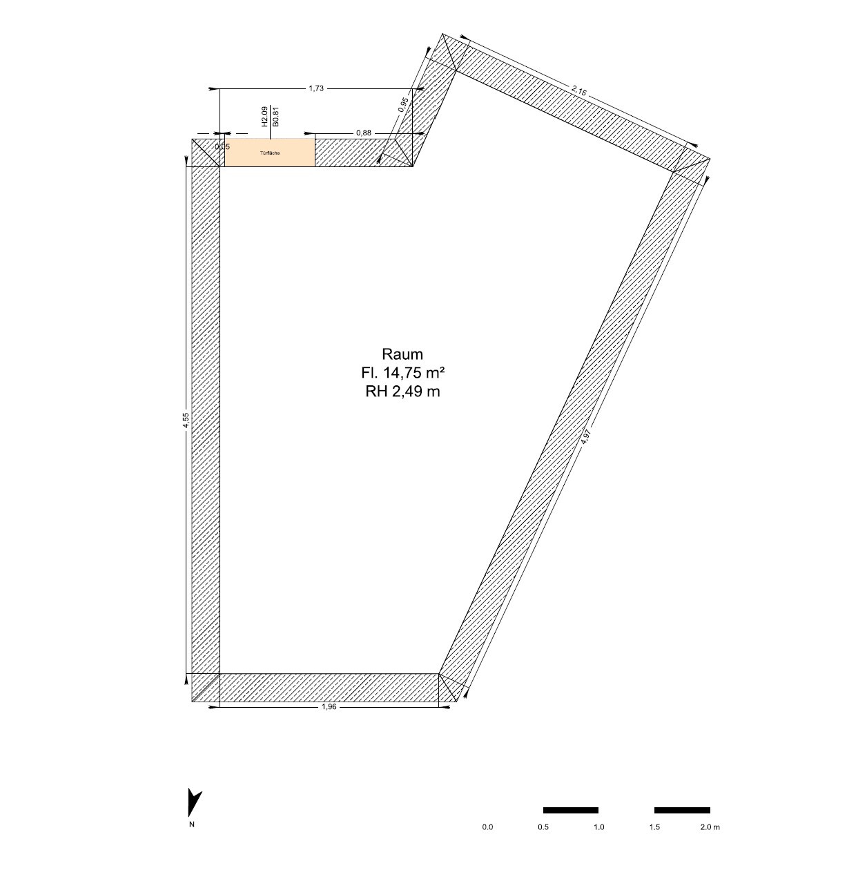 Grundriss Kellerraum