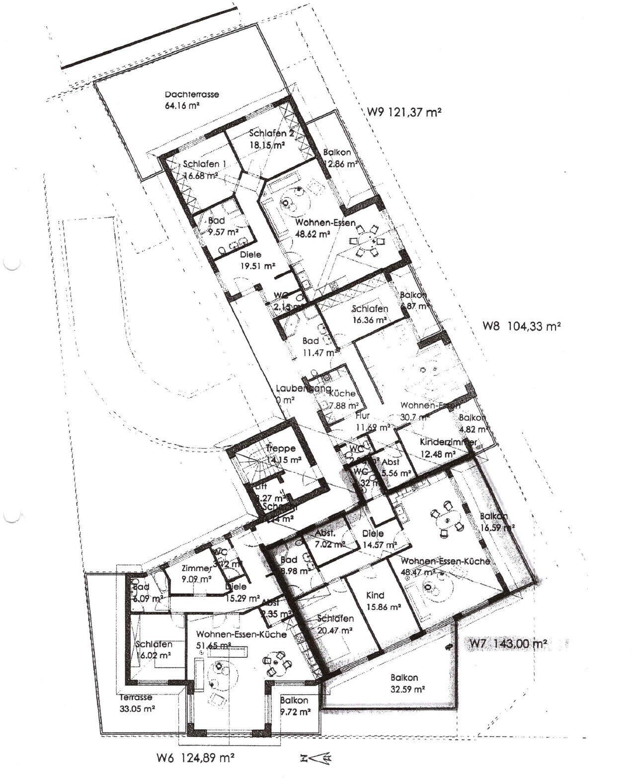Lageplan 3. Obergeschoss