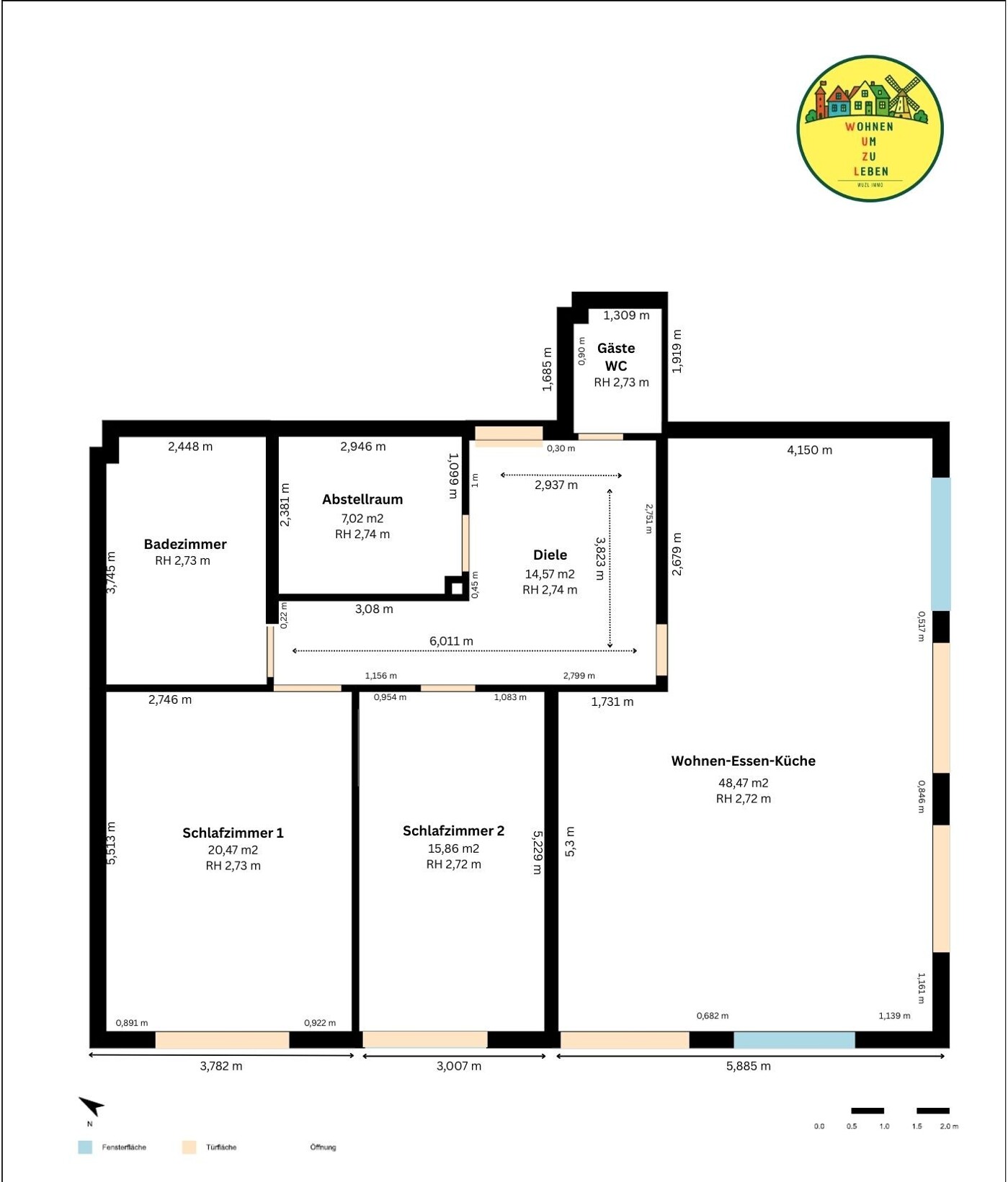 Grundriss Wohnung aktuell